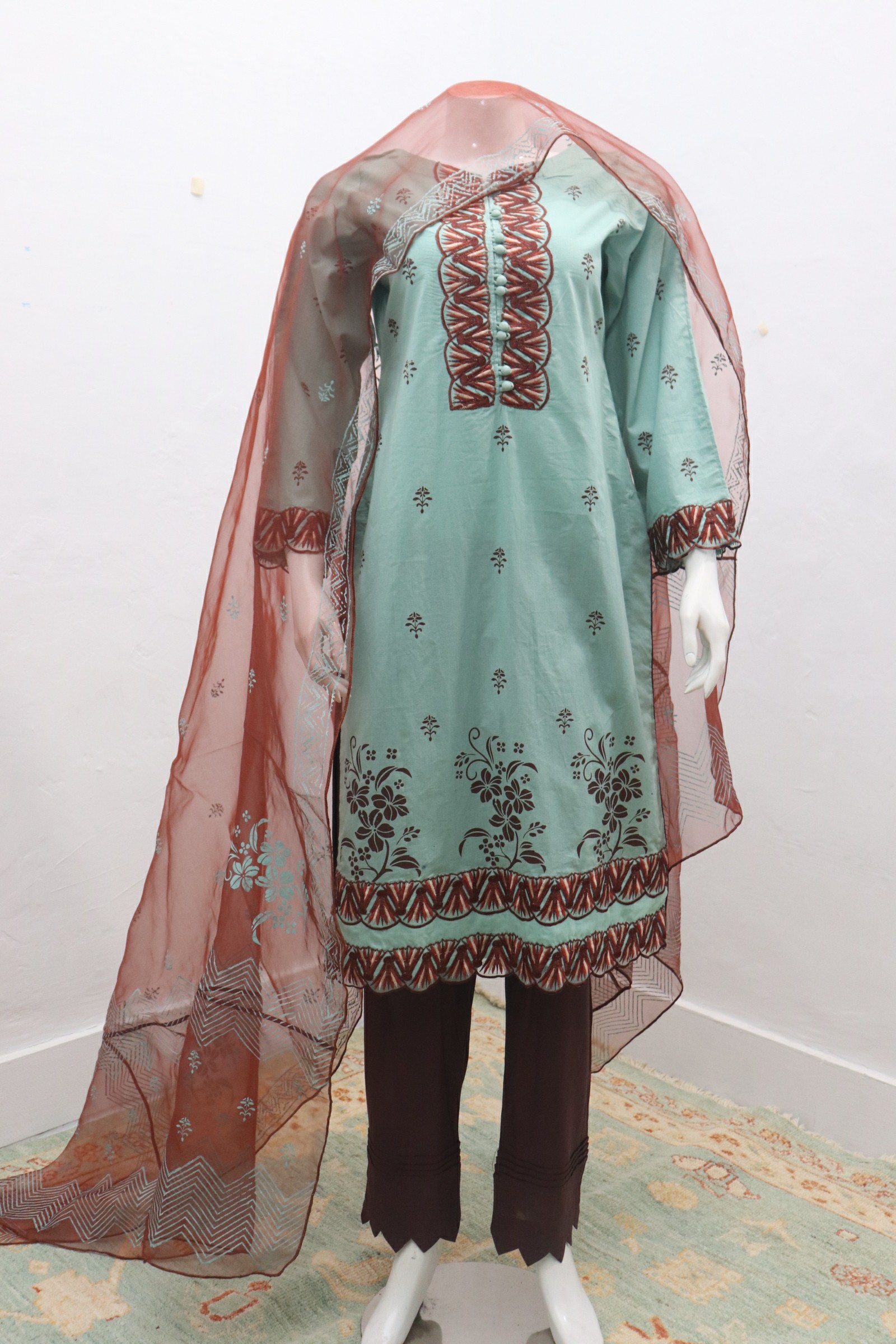 Pure Lawn Stuff Block Printing Design 3 Pieces