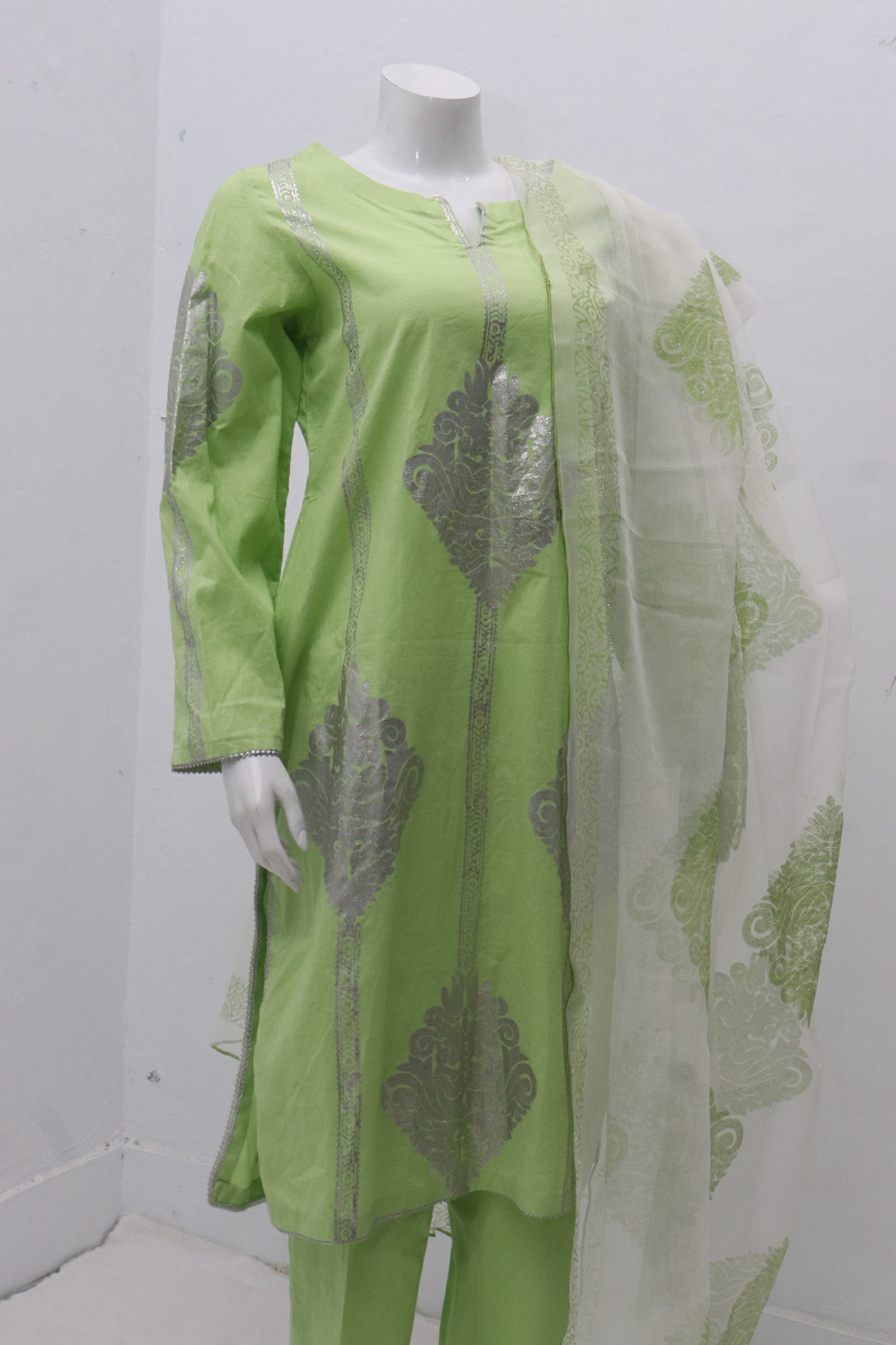 Pure Lawn Stuff Block Printing Design 3 Pieces - Image 2