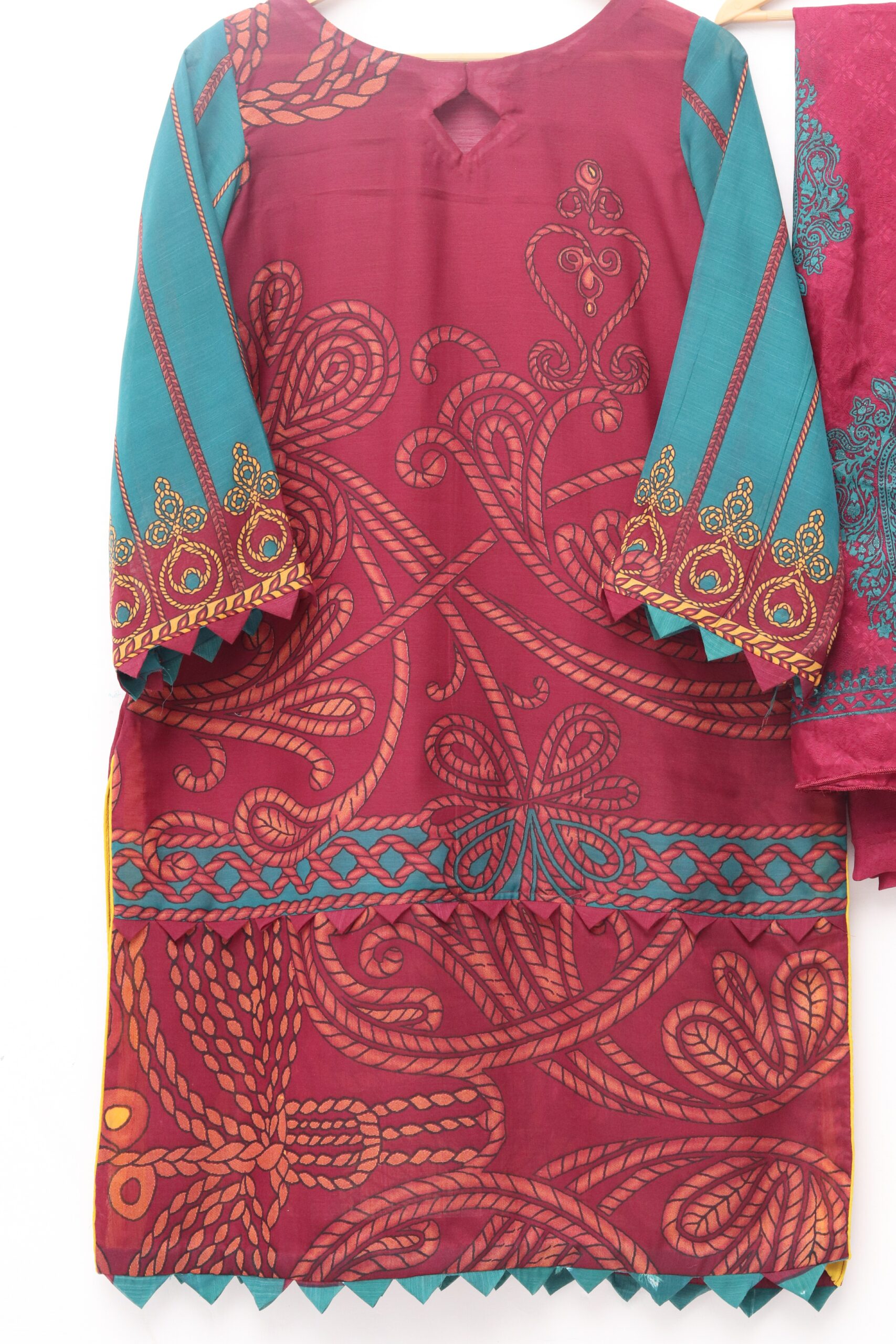 Pure Swiss Lawn Self Print Design 2 Pieces - Image 2