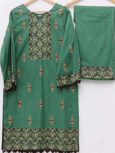 Pure Lawn Stuff Block Print Design 2 Pieces