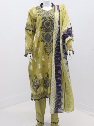 Pure Lawn Stuff Block Print Design 3 Pieces