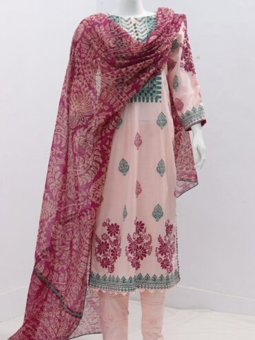 Pure Lawn Stuff Block Print Design 3 Pieces