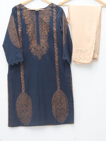 Pure Lawn Stuff Block Print Design 2 Pieces