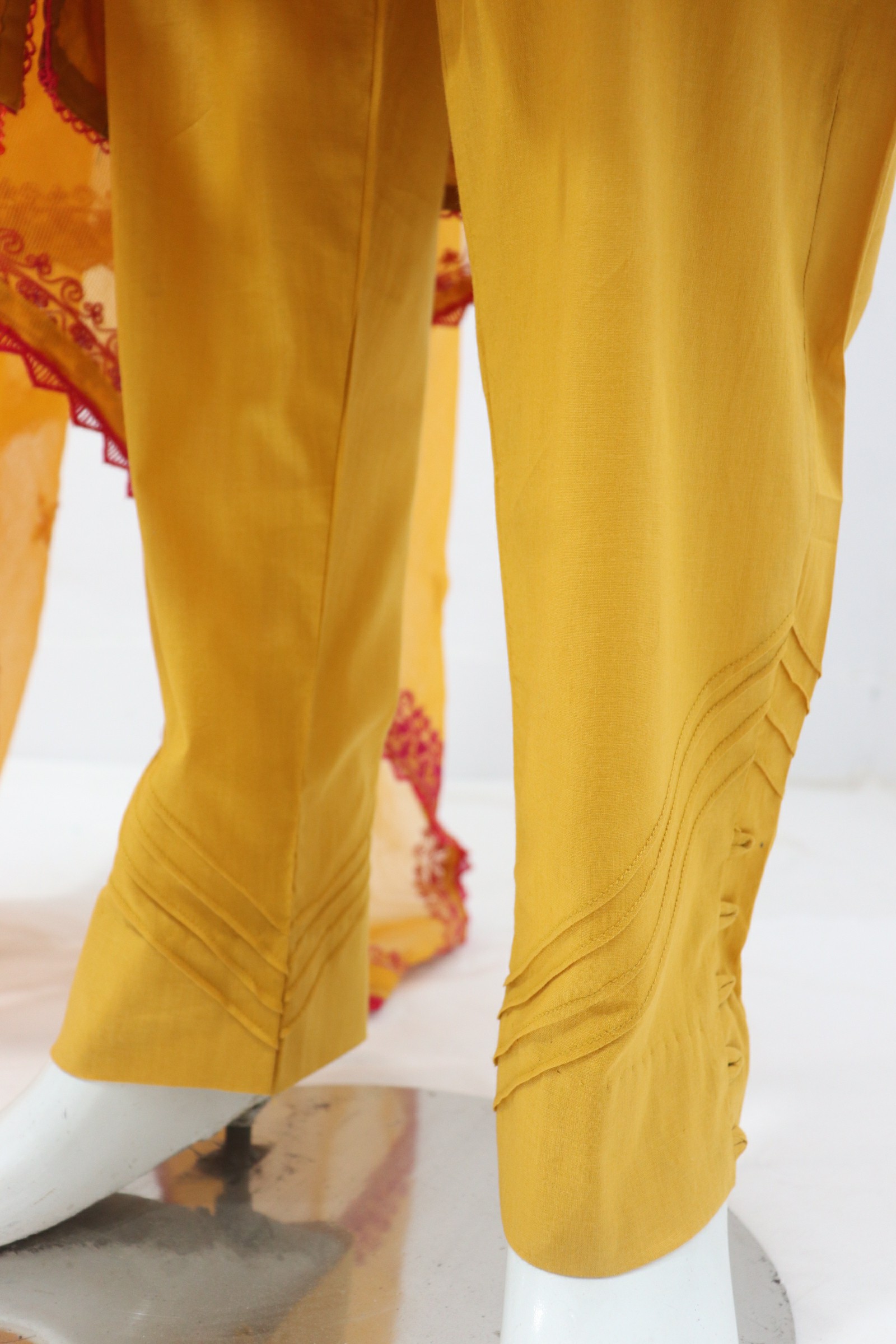 Pure Lawn Stuff Block Print Embroidery Design 3 piece - Image 7