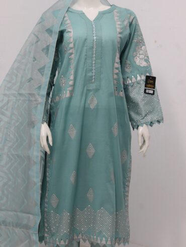 Pure Lawn Stuff Block Print Design 3 Piece