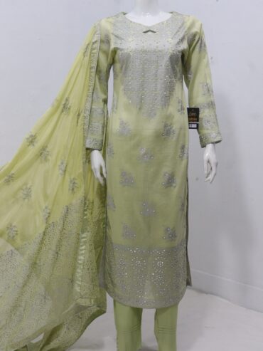 Pure Lawn Stuff Block Print Design 3 Piece