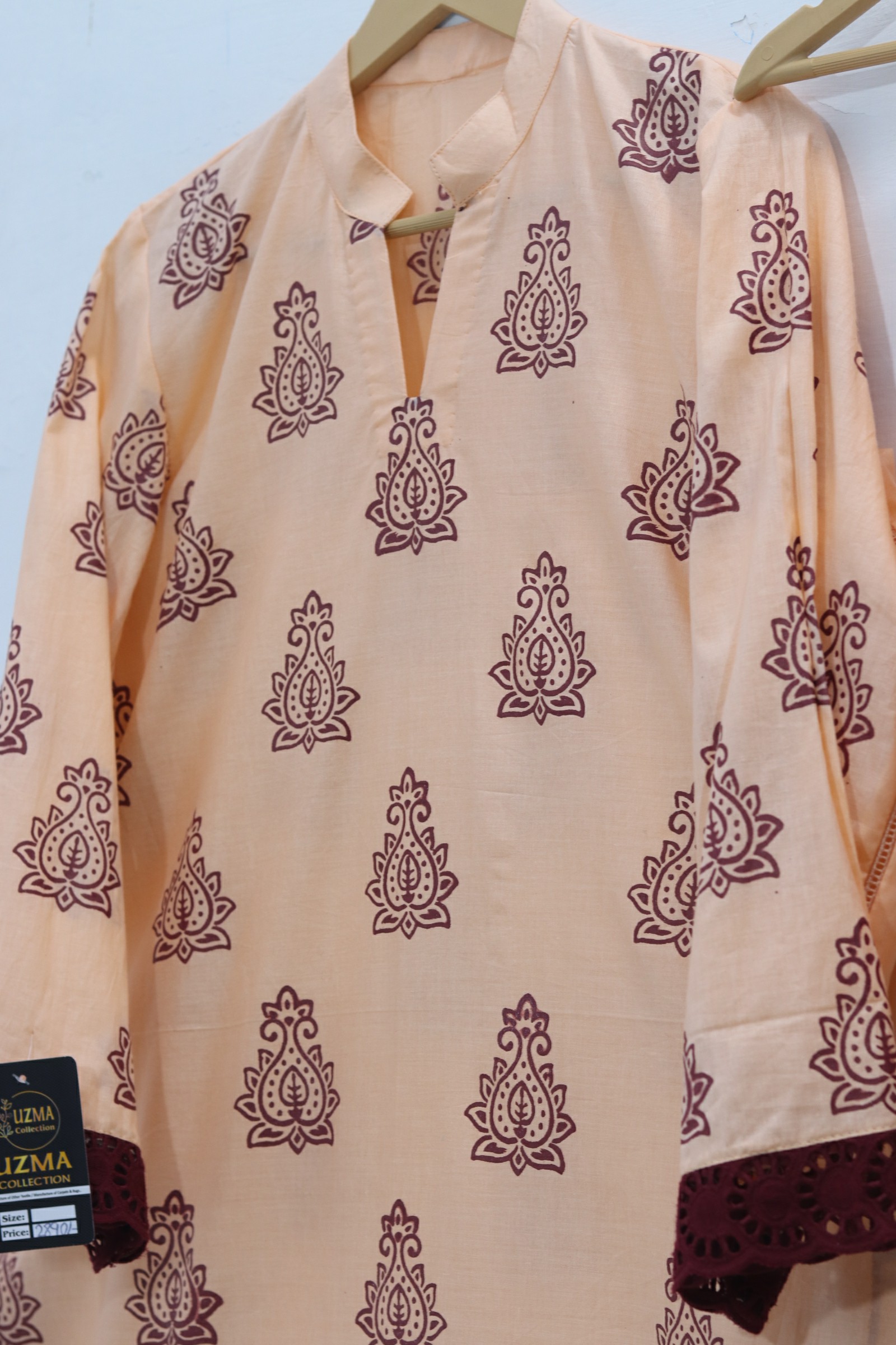 Pure Lawn Stuff Block Print & Embroidery Design 2 Piece - Image 2