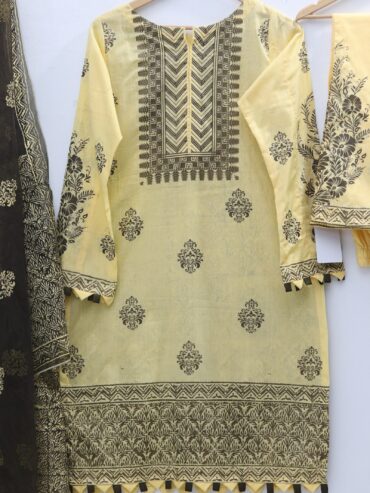 Prue Lawn Stuff Design Block Print 3 piece