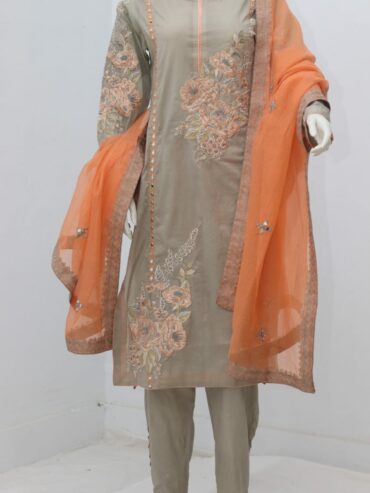 Pure Lawn Stuff Emboridery & Mrrior Design 3 Piece