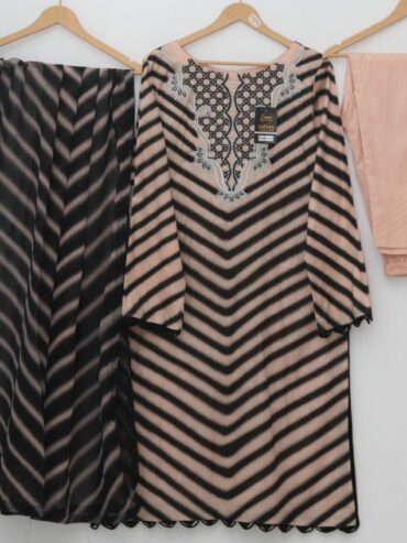 Prue Lawn Stuff Block Print Design 3 piece