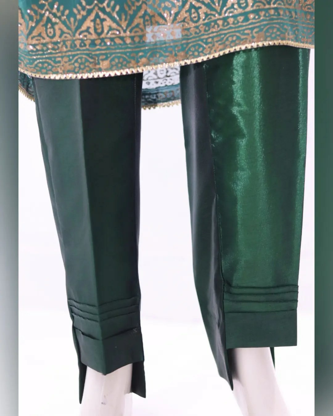 Pure indian chiffon fabric Block Print Design 3 Piece - Image 4