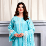 Zarmeen-Emaan-ZE-802-Premium-Embroidered-Lawn-Sky-Blue