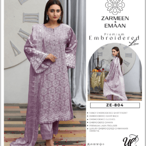 Zarmeen-Emaan-ZE-804-Premium-Embroidered-Lawn-Lilac