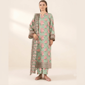 Sapphire Zuleyha 3 Piece Digital Printed Bana Dora Suit in Mint Green